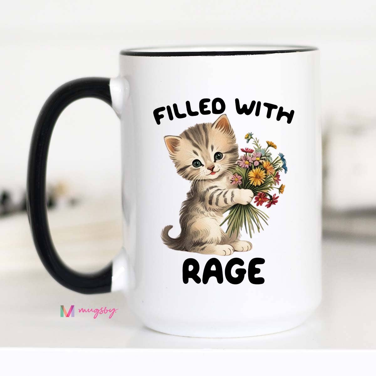 Filled with Rage Kitten Mug