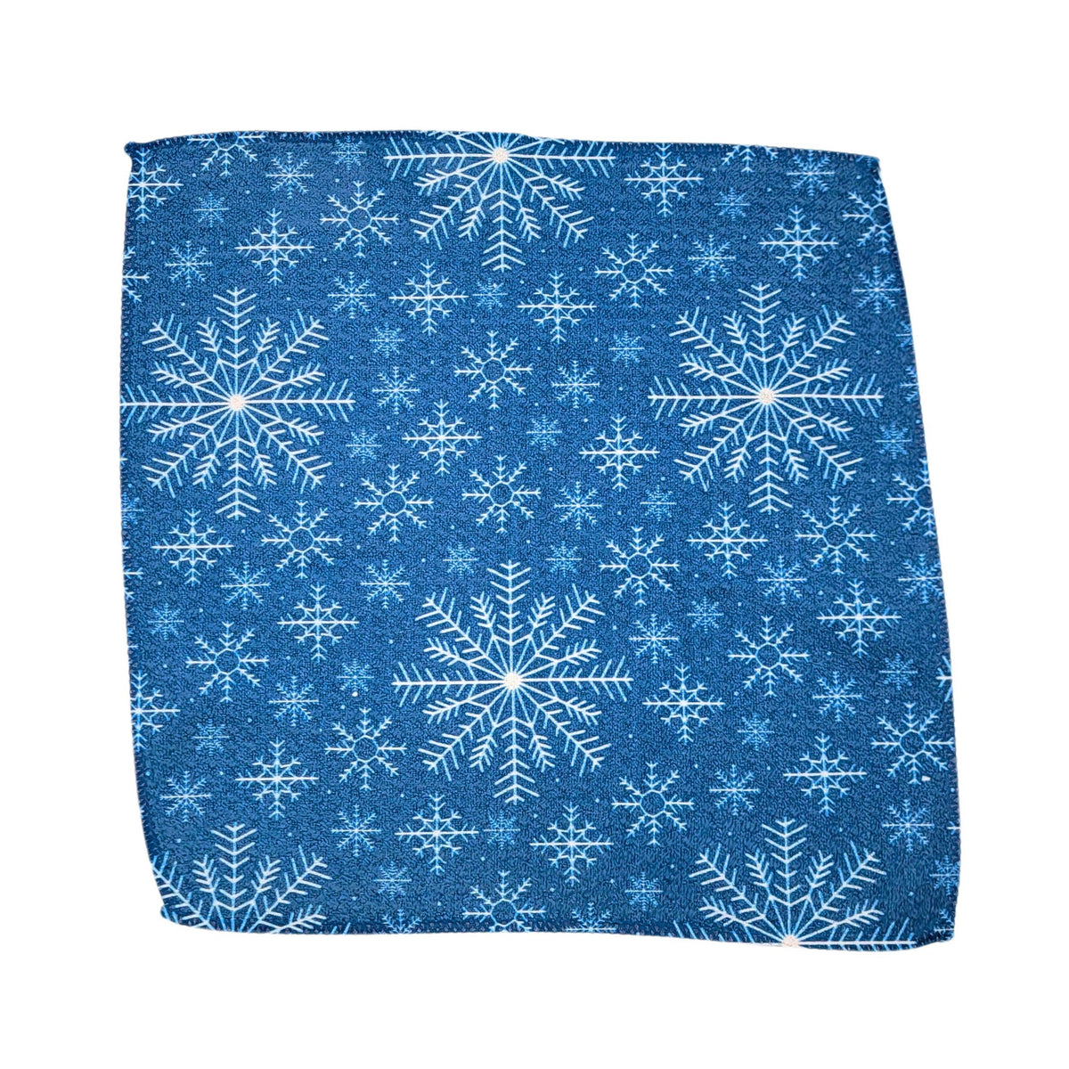 Snowflake With Blue Dishcloth