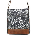 Blossom Print Shoulder Bag in Grey