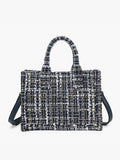 Julia Tweed Small Tote/ Crossbody Bag