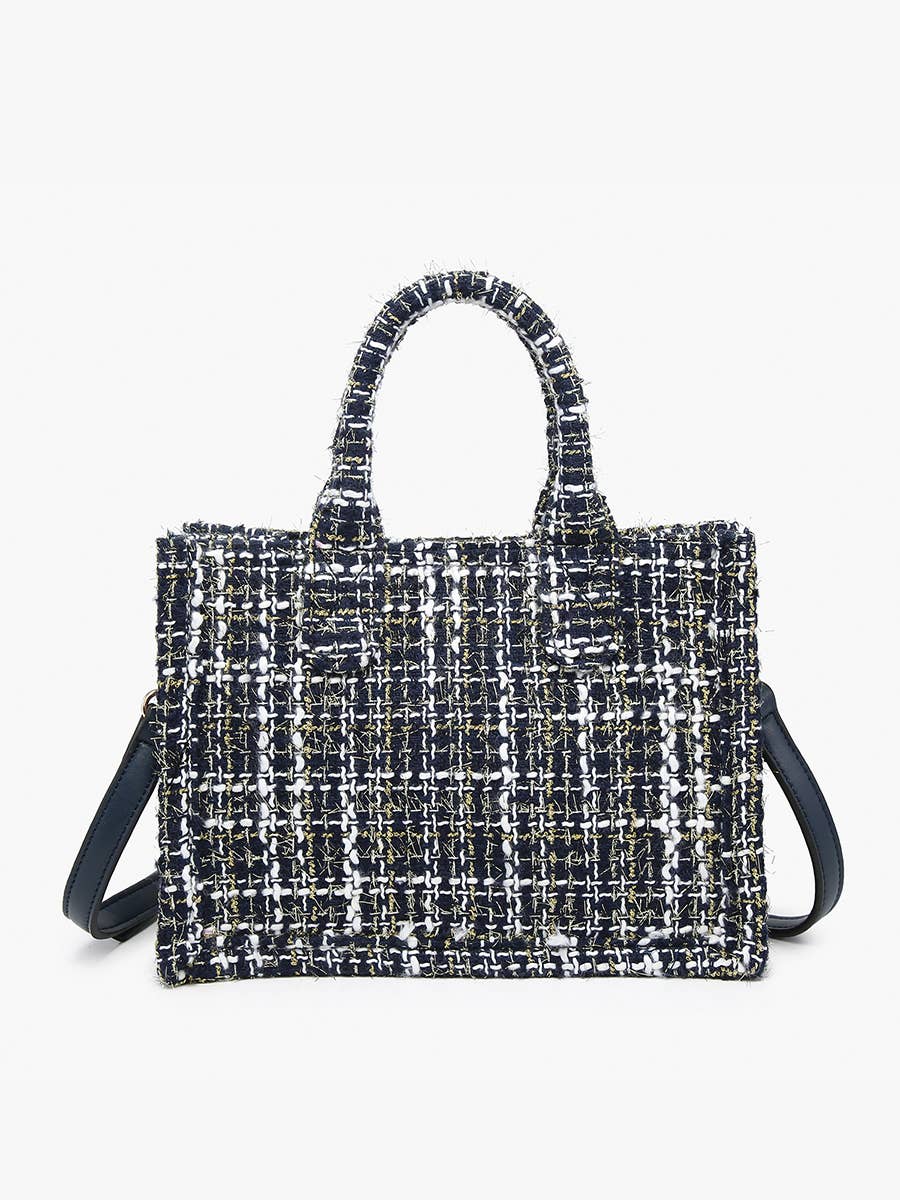 Julia Tweed Small Tote/ Crossbody Bag
