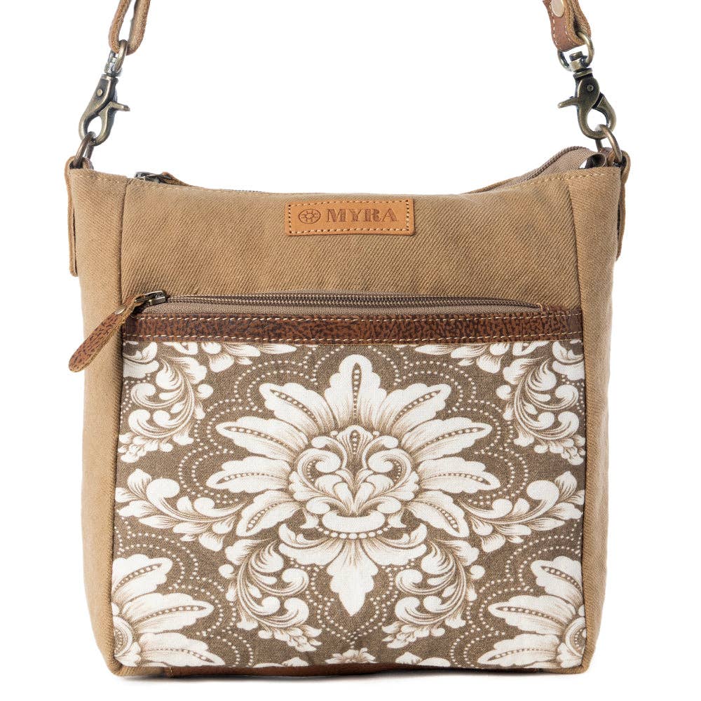 Crestbloom Vintage Crossbody Bag - Olive
