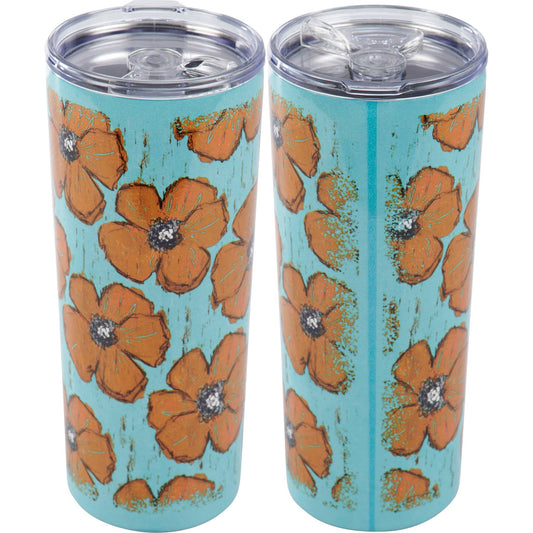 Floral Coffee Tumbler