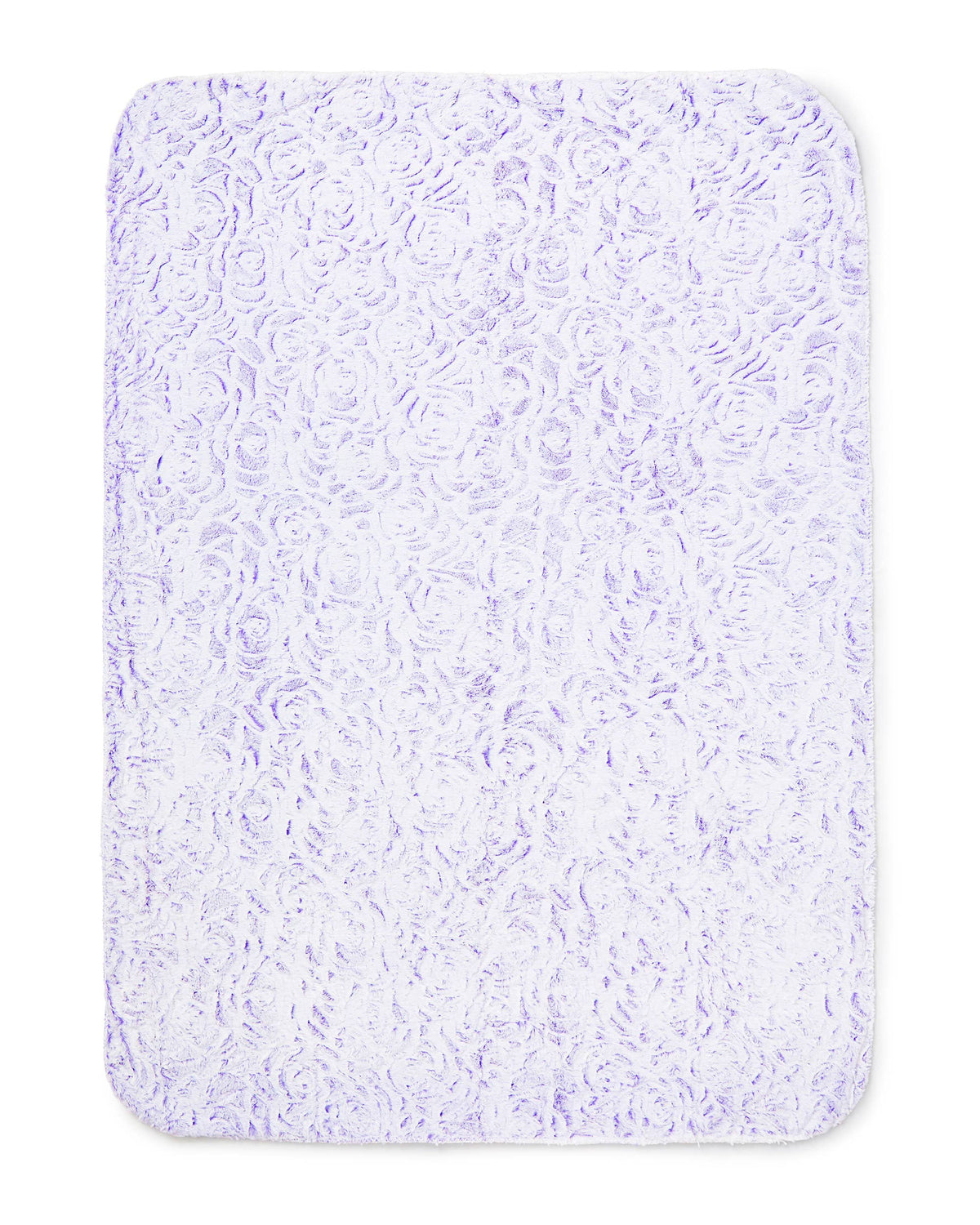 Lavender Rose Faux Fur Plush Throw Blanket - 50"x70"