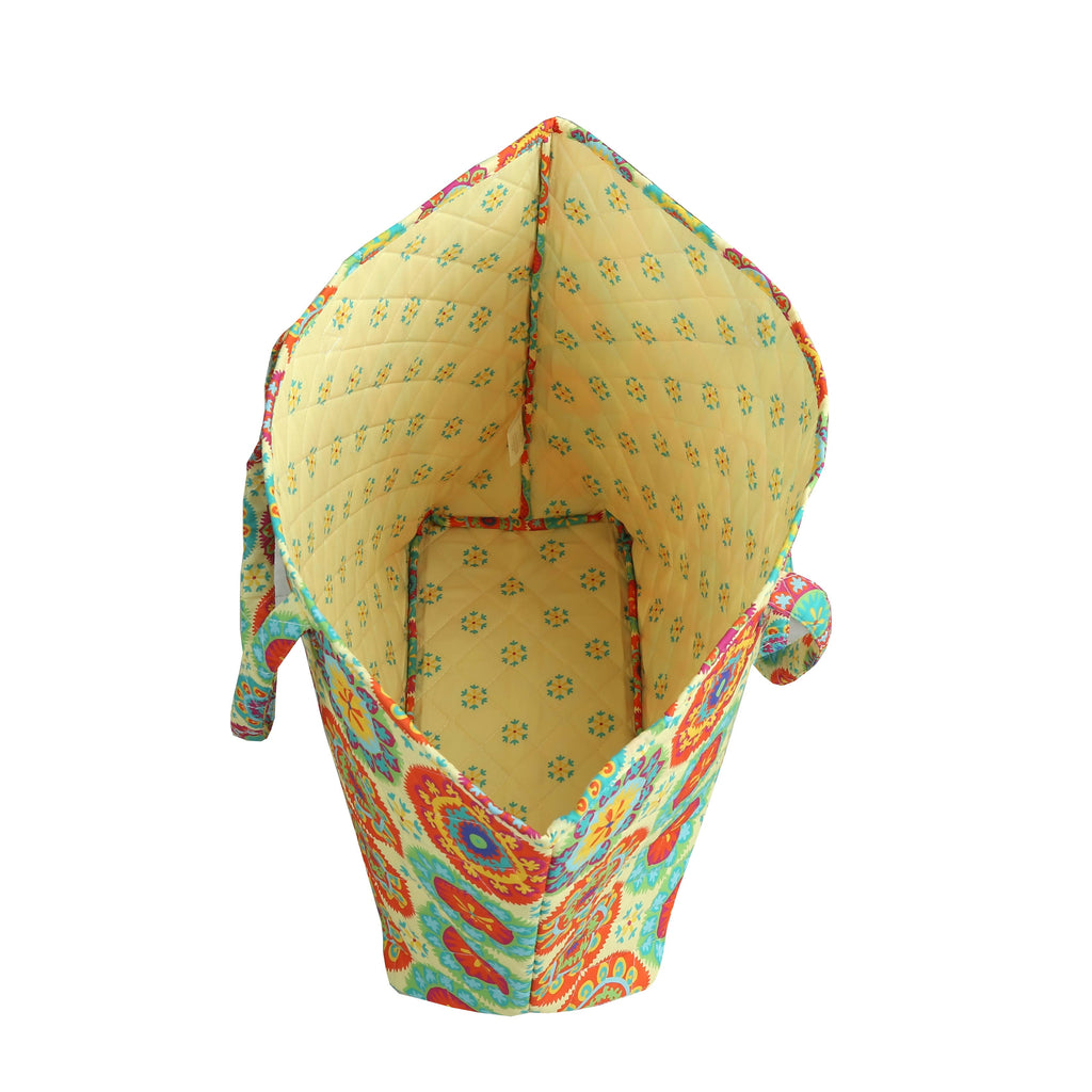 Medallion Colorful Designer Quilted Tote Bag