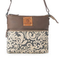 Wildprint Trail Upcycled Canvas Crossbody Bag - Ivory